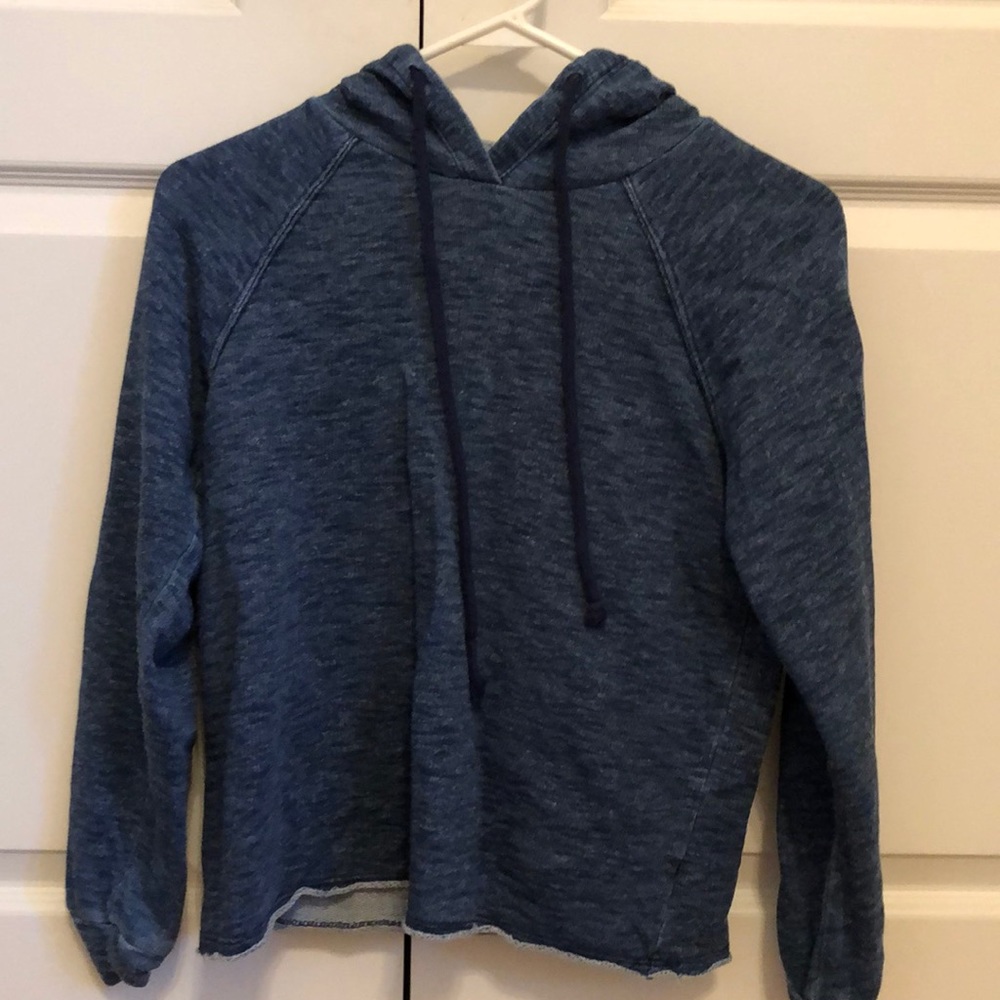 Blue long sleeve hoodie